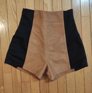 Vintage leather / spandex shorts